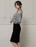 グレー　モデル：七瀬みほ　身長：162cm　着用サイズ：XSサイズ
