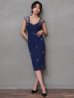 ネイビー　モデル：七瀬みほ　身長：162cm　着用サイズ：XSサイズ