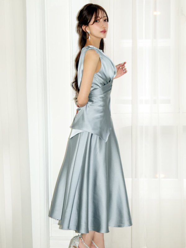 ブルー　モデル：みほ　身長：162cm　着用サイズ：XSサイズ