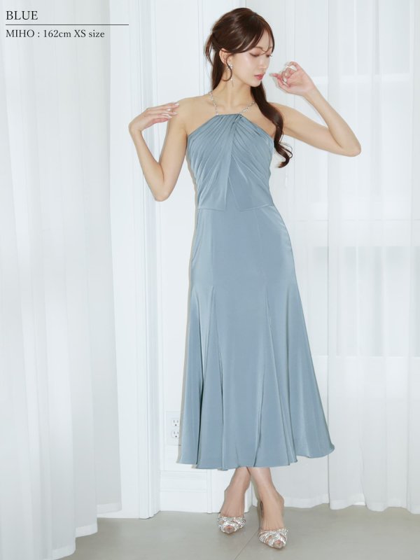 ブルー　モデル：七瀬みほ　身長：162cm　着用サイズ：XSサイズ