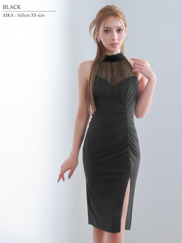 ブラック モデル：あいか　身長：165cm　着用サイズ：XSサイズ