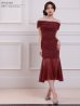 ワインレッド　モデル：七瀬みほ　身長：162cm　着用サイズ：XSサイズ