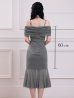 グレー　モデル：いの　身長：160cm　着用サイズ：XSサイズ
