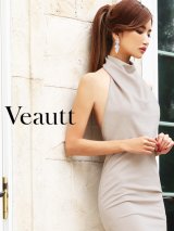 XSサイズあり【Veautt/ヴュート】ハイネック/ サイドスリット/ ファスナー/ タイト/ひざ丈/ミディアム/ ミニドレス/ キャバドレス[OF05]