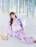 画像22: パステル水彩フラワーアンニュイ浴衣【浴衣３点セット 浴衣/帯/下駄】OBI-siwa-200-kj-13-OW / HIMO-906-yn-PEARL / HEKO-800-sb-5-W / YA-1002-kj-PL / GETA-01-kj-3-IV/ [YMT]