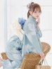 画像11: 【予約 / 5月中旬発送予定】ブルーホワイトフラワー柄浴衣【浴衣３点セット 浴衣/帯/下駄】OBI-siwa-200-kj-13-OW / HIMO-900-yn-5-IV / HEKO-800-sb-2-BE / YA-953-kn-BL / YA-1070-kn-DusBL / GETA-01-kj-2-BL / [y/OF01]