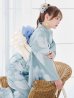 画像12: 【予約 / 5月中旬発送予定】ブルーホワイトフラワー柄浴衣【浴衣３点セット 浴衣/帯/下駄】OBI-siwa-200-kj-13-OW / HIMO-900-yn-5-IV / HEKO-800-sb-2-BE / YA-953-kn-BL / YA-1070-kn-DusBL / GETA-01-kj-2-BL / [y/OF01]