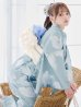 画像13: 【予約 / 5月中旬発送予定】ブルーホワイトフラワー柄浴衣【浴衣３点セット 浴衣/帯/下駄】OBI-siwa-200-kj-13-OW / HIMO-900-yn-5-IV / HEKO-800-sb-2-BE / YA-953-kn-BL / YA-1070-kn-DusBL / GETA-01-kj-2-BL / [y/OF01]