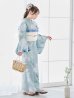 画像7: 【予約 / 5月中旬発送予定】ブルーホワイトフラワー柄浴衣【浴衣３点セット 浴衣/帯/下駄】OBI-siwa-200-kj-13-OW / HIMO-900-yn-5-IV / HEKO-800-sb-2-BE / YA-953-kn-BL / YA-1070-kn-DusBL / GETA-01-kj-2-BL / [y/OF01]