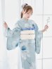 画像8: 【予約 / 5月中旬発送予定】ブルーホワイトフラワー柄浴衣【浴衣３点セット 浴衣/帯/下駄】OBI-siwa-200-kj-13-OW / HIMO-900-yn-5-IV / HEKO-800-sb-2-BE / YA-953-kn-BL / YA-1070-kn-DusBL / GETA-01-kj-2-BL / [y/OF01]
