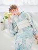 画像14: 【予約 / 5月中旬発送予定】洋モダンミントグリーン浴衣 OBI-siwa-200-kj-13-OW / HIMO-900-yn-5-IV / HEKO-800-sb-5-W / YA-1069-kn-W / GETA-01-kj-3-IV/ [y/YMT]