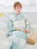 画像15: 【予約 / 5月中旬発送予定】洋モダンミントグリーン浴衣 OBI-siwa-200-kj-13-OW / HIMO-900-yn-5-IV / HEKO-800-sb-5-W / YA-1069-kn-W / GETA-01-kj-3-IV/ [y/YMT]