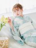 画像16: 【予約 / 5月中旬発送予定】洋モダンミントグリーン浴衣 OBI-siwa-200-kj-13-OW / HIMO-900-yn-5-IV / HEKO-800-sb-5-W / YA-1069-kn-W / GETA-01-kj-3-IV/ [y/YMT]