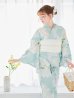 画像3: 【予約 / 5月中旬発送予定】洋モダンミントグリーン浴衣 OBI-siwa-200-kj-13-OW / HIMO-900-yn-5-IV / HEKO-800-sb-5-W / YA-1069-kn-W / GETA-01-kj-3-IV/ [y/YMT]