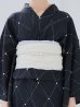 画像12: 【予約 / 5月下旬発送予定】アーガイルビジュー浴衣 OBI-siwa-204-wk-12-OW / HIMO-906-yn-PEARL / HEKO-800-sb-5-W / YA-1080-kj-B / GETA-01-kj-1-B/ [yo/YMT]