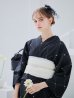 画像16: 【予約 / 5月下旬発送予定】アーガイルビジュー浴衣 OBI-siwa-204-wk-12-OW / HIMO-906-yn-PEARL / HEKO-800-sb-5-W / YA-1080-kj-B / GETA-01-kj-1-B/ [yo/YMT]