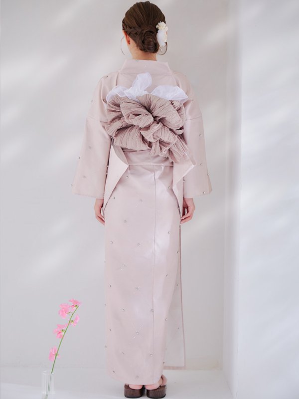 画像14: 【即日発送】アーガイルビジュー浴衣【浴衣３点セット 浴衣/帯/下駄】[YMT]