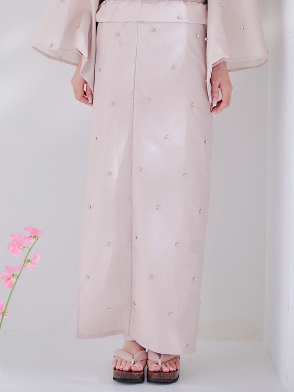 画像16: 【即日発送】アーガイルビジュー浴衣【浴衣３点セット 浴衣/帯/下駄】[YMT]