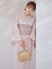 画像2: 【予約 / 5月中旬発送予定】アーガイルビジュー浴衣 OBI-siwa-204-wk-9-DusP / HIMO-906-yn-PEARL / HEKO-800-sb-5-W / YA-1075-kn-BE / GETA-01-kj-7-P/ [yo/YMT] (2)