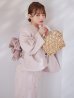 画像5: 【予約 / 5月中旬発送予定】アーガイルビジュー浴衣 OBI-siwa-204-wk-9-DusP / HIMO-906-yn-PEARL / HEKO-800-sb-5-W / YA-1075-kn-BE / GETA-01-kj-7-P/ [yo/YMT]