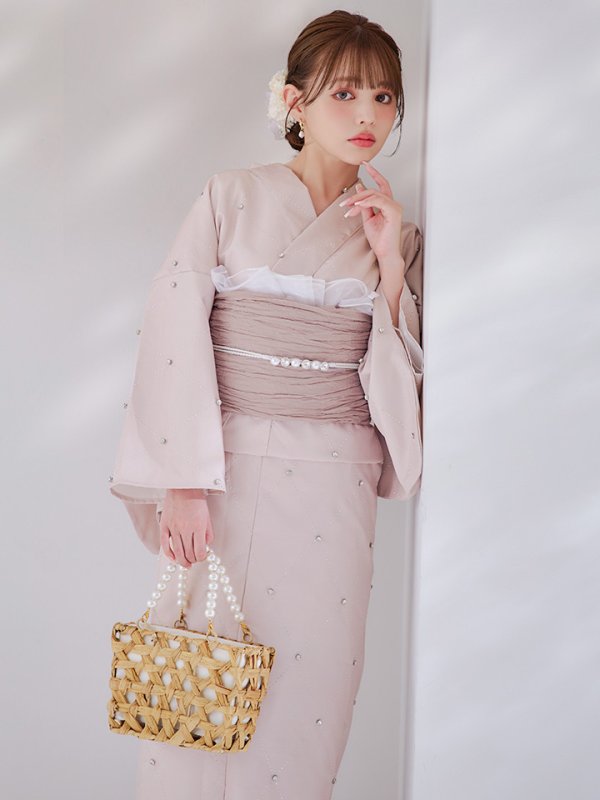 画像13: 【即日発送】アーガイルビジュー浴衣【浴衣３点セット 浴衣/帯/下駄】[YMT]