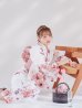 画像14: 【予約 / 5月中旬発送予定】レッドブラウンブーケ浴衣 OBI-siwa-200-kj-8-P / HIMO-900-yn-8-P / HEKO-800-sb-5-W / YA-1079-kj-8-W / GETA-01-kj-7-P/ [y/YMT]