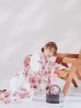 画像15: 【予約 / 5月中旬発送予定】レッドブラウンブーケ浴衣 OBI-siwa-200-kj-8-P / HIMO-900-yn-8-P / HEKO-800-sb-5-W / YA-1079-kj-8-W / GETA-01-kj-7-P/ [y/YMT]