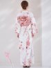 画像18: 【予約 / 5月中旬発送予定】レッドブラウンブーケ浴衣 OBI-siwa-200-kj-8-P / HIMO-900-yn-8-P / HEKO-800-sb-5-W / YA-1079-kj-8-W / GETA-01-kj-7-P/ [y/YMT]