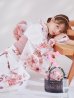画像2: 【予約 / 5月中旬発送予定】レッドブラウンブーケ浴衣 OBI-siwa-200-kj-8-P / HIMO-900-yn-8-P / HEKO-800-sb-5-W / YA-1079-kj-8-W / GETA-01-kj-7-P/ [y/YMT] (2)
