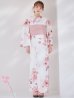 画像4: 【予約 / 5月中旬発送予定】レッドブラウンブーケ浴衣 OBI-siwa-200-kj-8-P / HIMO-900-yn-8-P / HEKO-800-sb-5-W / YA-1079-kj-8-W / GETA-01-kj-7-P/ [y/YMT]