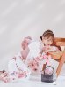 画像7: 【予約 / 5月中旬発送予定】レッドブラウンブーケ浴衣 OBI-siwa-200-kj-8-P / HIMO-900-yn-8-P / HEKO-800-sb-5-W / YA-1079-kj-8-W / GETA-01-kj-7-P/ [y/YMT]