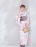 画像9: ニュアンスピンク水彩朝顔浴衣 【浴衣3点セット 浴衣/帯/下駄】 OBI-g-500-kj-7-GYGE / HIMO-900-yn-8-P / HEKO-800-sb-5-W / YA-924-cm-PBE / YA-943-kj-PL / GETA-01-kj-7-P / [YMT]