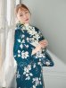 画像13: 【即日発送】藍色椿桜柄浴衣【浴衣３点セット 浴衣/帯/下駄】[YMT]