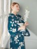 画像14: 【即日発送】藍色椿桜柄浴衣【浴衣３点セット 浴衣/帯/下駄】[YMT]