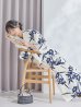 画像6: 【予約 / 5月中旬発送予定】蒼菖蒲柄浴衣 OBI-hira-100-ok-4-DusBL / HIMO-900-yn-4-GYxGY / / YA-1002-kj-BL / GETA-01-kj-2-BL/ [y/OF01]