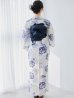 画像16: 【予約 / 5月中旬発送予定】牡丹流れる清流浴衣 OBI-siwa-204-wk-4-NV / HIMO-900-yn-1-B / / YA-953-kn-BL / GETA-01-kj-2-BL/ [/OF01]