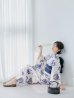 画像9: 【予約 / 5月中旬発送予定】牡丹流れる清流浴衣 OBI-siwa-204-wk-4-NV / HIMO-900-yn-1-B / / YA-953-kn-BL / GETA-01-kj-2-BL/ [/OF01]