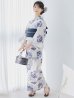 画像10: 【予約 / 5月中旬発送予定】牡丹流れる清流浴衣 OBI-siwa-204-wk-4-NV / HIMO-900-yn-1-B / / YA-953-kn-BL / GETA-01-kj-2-BL/ [/OF01]