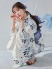 画像1: 南風に揺れる青花浴衣 OBI-g-500-kj-9-NV / HIMO-900-yn-5-IV / HEKO-800-sb-8-DusBL / YA-1067-kn-BL / GETA-01-kj-2-BL / [YMT] (1)