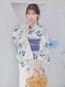 画像15: 南風に揺れる青花浴衣 OBI-g-500-kj-9-NV / HIMO-900-yn-5-IV / HEKO-800-sb-8-DusBL / YA-1067-kn-BL / GETA-01-kj-2-BL / [YMT]
