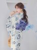 画像16: 南風に揺れる青花浴衣 OBI-g-500-kj-9-NV / HIMO-900-yn-5-IV / HEKO-800-sb-8-DusBL / YA-1067-kn-BL / GETA-01-kj-2-BL / [YMT]