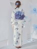 画像17: 南風に揺れる青花浴衣 OBI-g-500-kj-9-NV / HIMO-900-yn-5-IV / HEKO-800-sb-8-DusBL / YA-1067-kn-BL / GETA-01-kj-2-BL / [YMT]