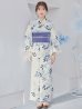 画像4: 南風に揺れる青花浴衣 OBI-g-500-kj-9-NV / HIMO-900-yn-5-IV / HEKO-800-sb-8-DusBL / YA-1067-kn-BL / GETA-01-kj-2-BL / [YMT]