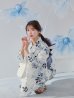 画像7: 南風に揺れる青花浴衣 OBI-g-500-kj-9-NV / HIMO-900-yn-5-IV / HEKO-800-sb-8-DusBL / YA-1067-kn-BL / GETA-01-kj-2-BL / [YMT]