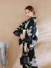 画像11: 【即日発送】ストライプ菖蒲柄浴衣【浴衣３点セット 浴衣/帯/下駄】 OBI-hira-100-ok-15-WxW / HIMO-900-yn-1-B / YA-1072-kn-B / GETA-01-kj-1-B / [/OF01]