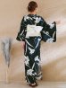 画像18: 【即日発送】ストライプ菖蒲柄浴衣【浴衣３点セット 浴衣/帯/下駄】 OBI-hira-100-ok-15-WxW / HIMO-900-yn-1-B / YA-1072-kn-B / GETA-01-kj-1-B / [/OF01]