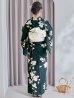 画像20: 【即日発送】花薫る深緑浴衣 OBI-hira-100-ok-15-WxW / HIMO-902-kj-1-BLGR / / YA-951-kn-W / GETA-01-kj-3-IV / [/OF01]