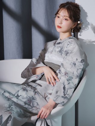 クラシカルフラワー大人モード浴衣