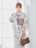画像10: 【予約 / 5月下旬発送予定】フローラルピンクブルー浴衣 OBI-siwa-204-wk-14-DusP / HIMO-900-yn-8-P / HEKO-800-sb-11-MOC / YA-1077-wk-P / GETA-02-ok-8-RoseP/ [y/OF01]
