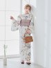 画像5: 【予約 / 5月下旬発送予定】フローラルピンクブルー浴衣 OBI-siwa-204-wk-14-DusP / HIMO-900-yn-8-P / HEKO-800-sb-11-MOC / YA-1077-wk-P / GETA-02-ok-8-RoseP/ [y/OF01]